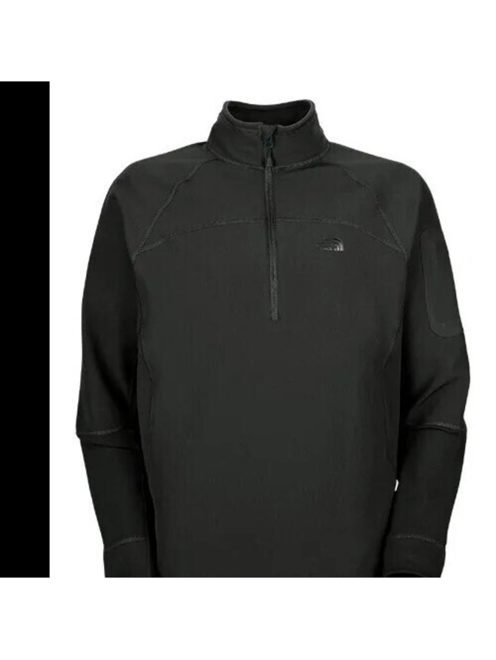 The North Face Jacket Mens XL Sabretooth 1/2 Zip Softshell Hiking Camp Ski Black